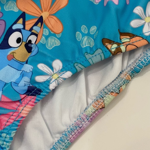 Little Girls Bluey Pups One Piece Ruffle UPF 50+ Swim Bathing Lightweight Suit 8 - Picture 3 of 8